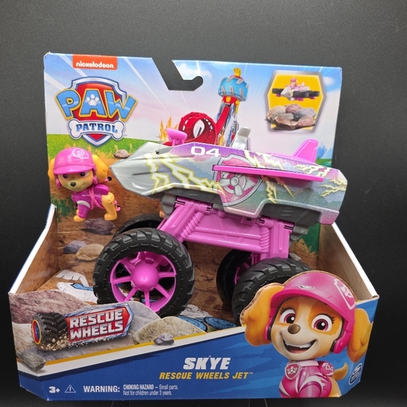 PAW PATROL Skye Deluxe Vehicle Monster Truck Rescue Wheels Collectible - Picture 1 of 6